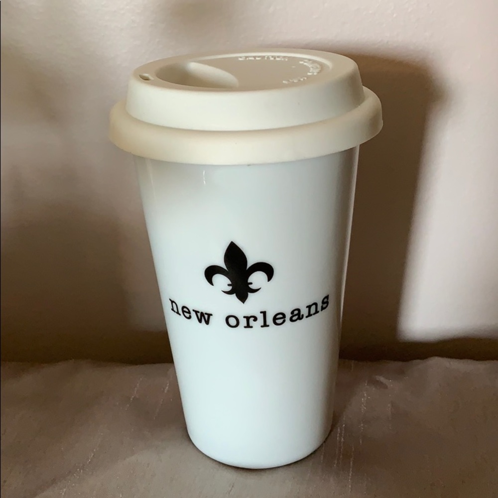 New Orleans French Quarter Ceramic Travel Mug – NWOT